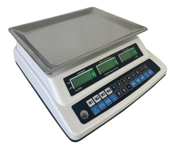 Balanza Comercial De Precision Kuma 6 Kg Cuenta Piezas 0