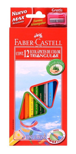 Faber-castell Lápices De Colores Triangulares - 12 Unidades 0