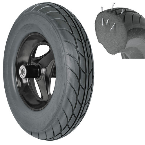 Rueda Maciza Poliur. Imponchable 40cm Eje 16mm Truper Rn-x 0
