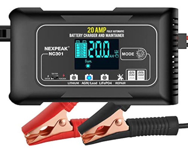 Cargador De Batería De Coche De 20 Amperios, 0