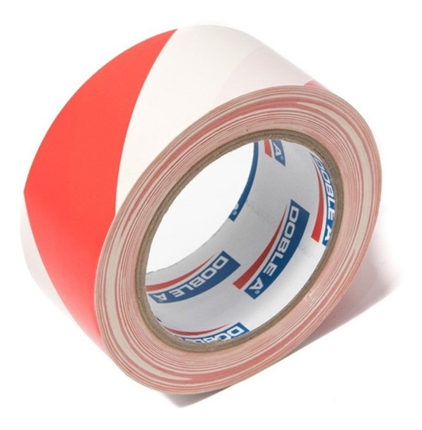 Cinta Pvc Doble A Rojo Y Blanco 48mm X 33m Demarcación 0