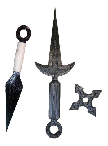 Sura3D Combo1 Ninja Naruto Cosplay Minato Kunai Shuriken 3D