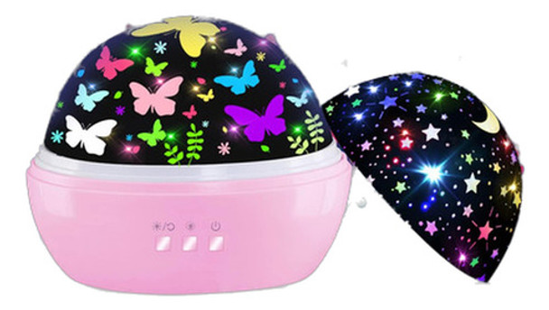 Proyector De Estrellas Y Mariposas Luz Nocturna Niñas Cuarto 0