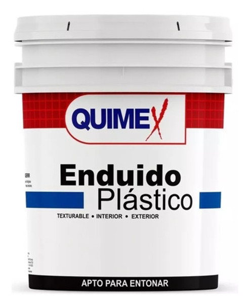 Enduido Plástico Quimex De 20 Litros 0