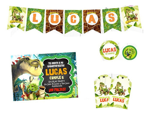 Kit Dinosaurios Personalizado Imprimible Dinos 0