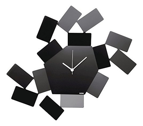Alessi La Stanza Scirocco Reloj De Pared Negro 0