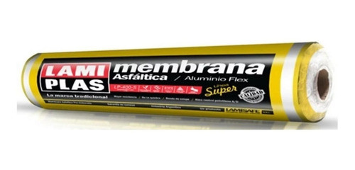 Rollo Membrana Asfáltica Aluminio Lamiplas 4mm 35 Kg 0