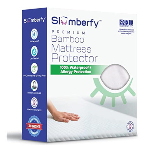 Protector De Colchón Impermeable De Slumberfy | Protector De 0