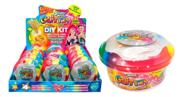 Slimy Glittzy Slime Con Glitter Surtido 120gr 0