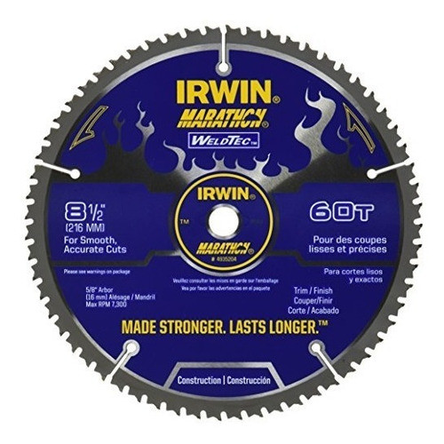 Irwin Herramientas Marathon Lámina De Sierra Circular Weldte 0