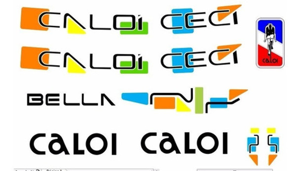 Adesivo Para Bicicleta Caloi Ceci Bella - Frete Grátis Bella 0