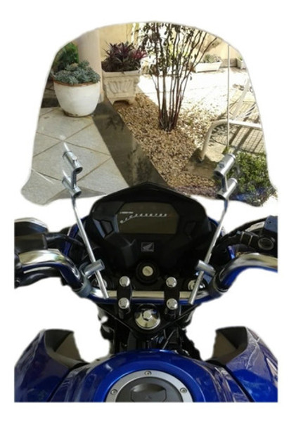 Bolha / Parabrisa Honda Fan 160 Bros 160 Todas - Cristal 0