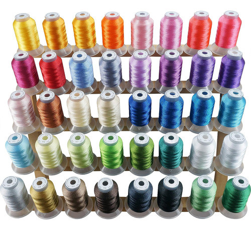 Kit De Hilos De Bordado De 40 Colores, 500m Cada Uno 0