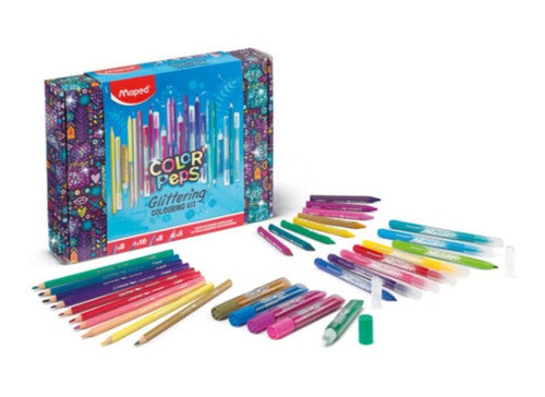 Maped Kit Escolar Colores Glitter Peps 31 Unid Int 984722 0