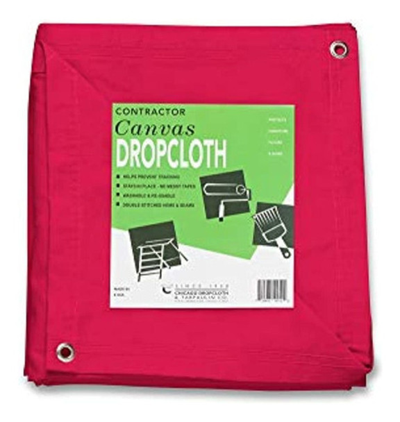 Paño De Lona De Algodon De 10 Oz Con Ojales (8 Pies X 10 P 0 Paño De Lona De Algodon De 10 Oz Con Ojales (8 Pies X 10 P 0