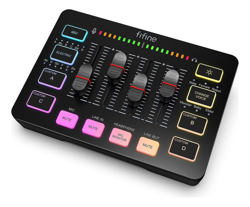 Mezclador Audio Gamer Videojuegos Streaming Interfaz Xlr 0