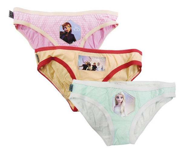 Pack X 3 Bombachas Infantiles Frozen Talle 2/7 0