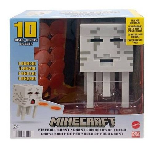 Minecraft Ghast Lanzador De Bolas De Fuego Hdv46 Mattel 0