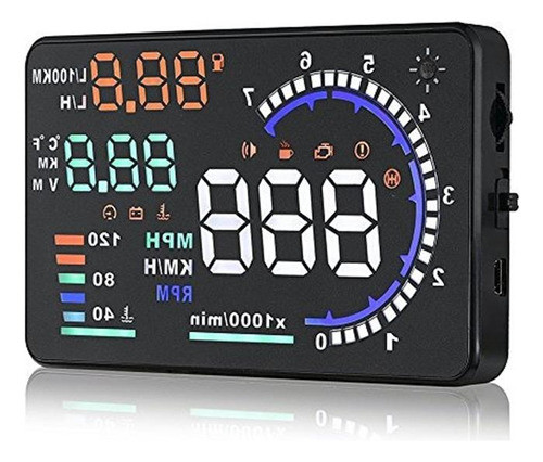 Panel Frontal Multifuncion Hud De Montaje Vehicular Arestech 0