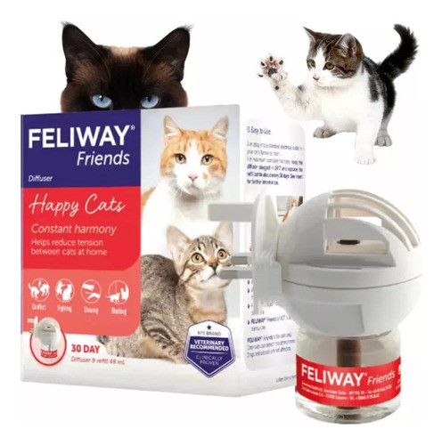 Feliway Friends Difusor + Repuesto X 48 Ml - Feromonas 0