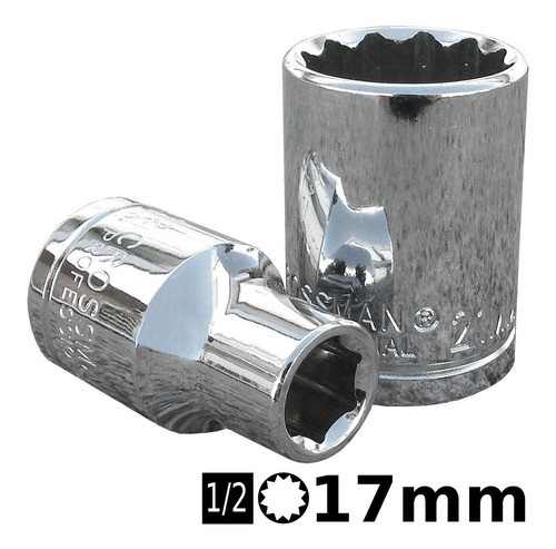 Bocallave Estriada 1/2 17mm Crossmaster 0