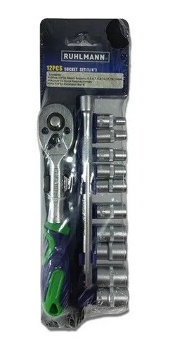 Set Juego De Tubos Crique Y Alargue 1/4 12 Piezas Ruhlmann 0