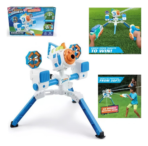Nerf Super Soaker Juego Lanzador De Agua Roboblaster 0