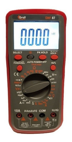 Tester Multimetro Digital Profesional Premium Gralf Gmf-87 0