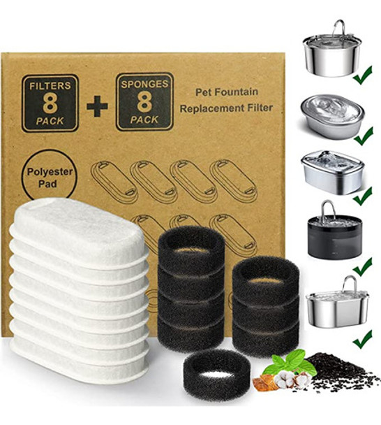 Reouesto Filtros De Agua Paa Fuente De Agua Para Perros Gato 0
