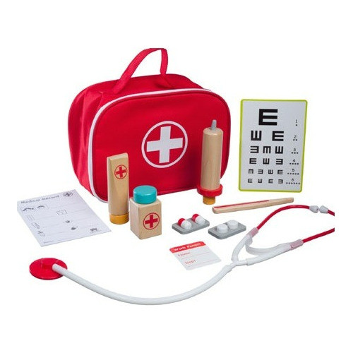 Valija De Doctor - Set De Juguete De Madera 0