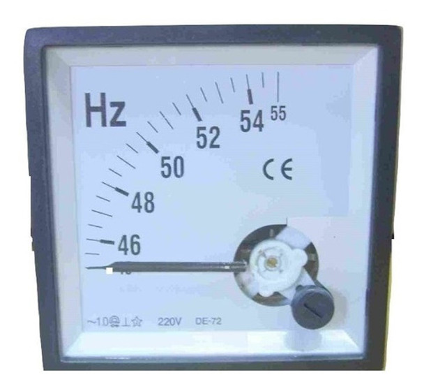 Frecuencímetro Analogico 50hz 220 Volt Ca 72 X 72mm 0