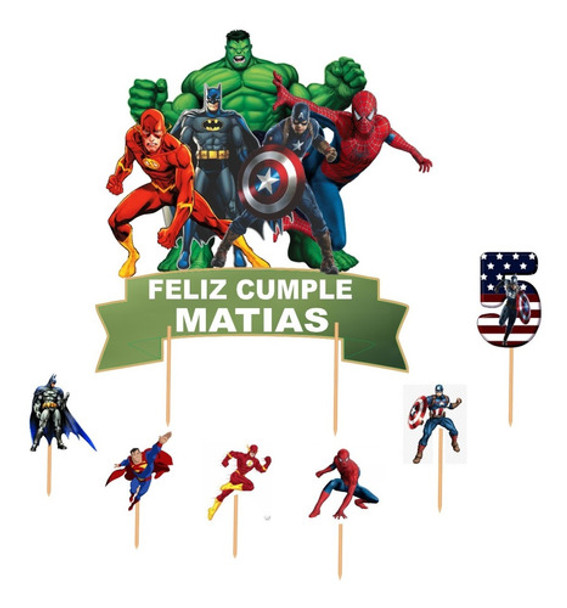 Adorno Torta Cake Topper De Avengers Súper Heroes 0 Adorno Torta Cake Topper De Avengers Súper Heroes 0