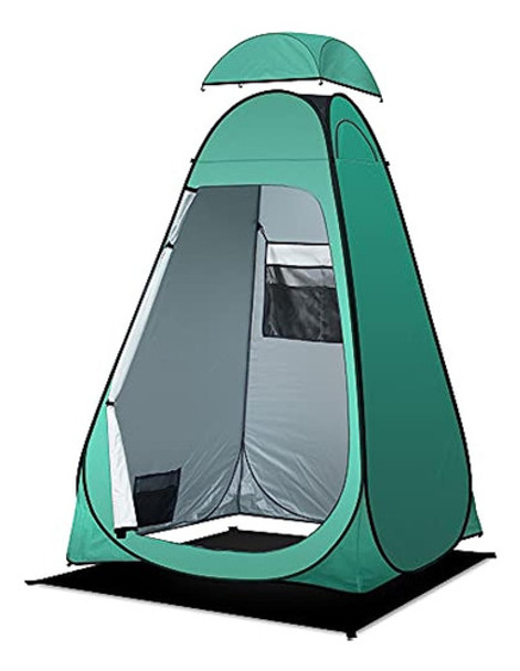 Anngrowy Shower Tent Pop-up Privacy Tent Camping Portable To 0
