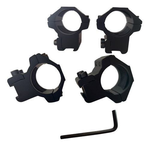 Anillas De Aluminio Guardatti 1 Pulgada Riel 11mm Simétricas 0