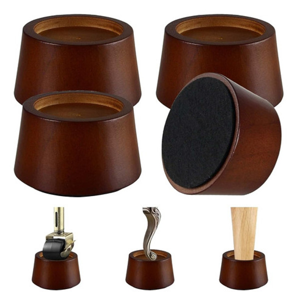 Koikey Furniture Raisers Bed Risers - 2 Pulgadas De Madera C 0