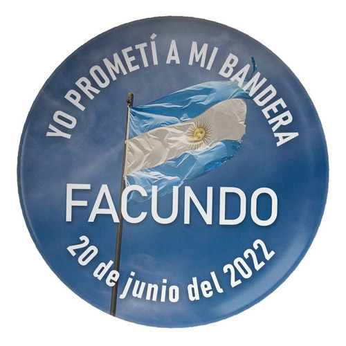 100 Pins Botones C/u Personalizado (datos Variables) 55 Mm 0