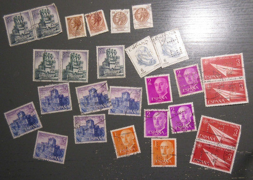Lote De Estampillas De Italia Y España Europa 0