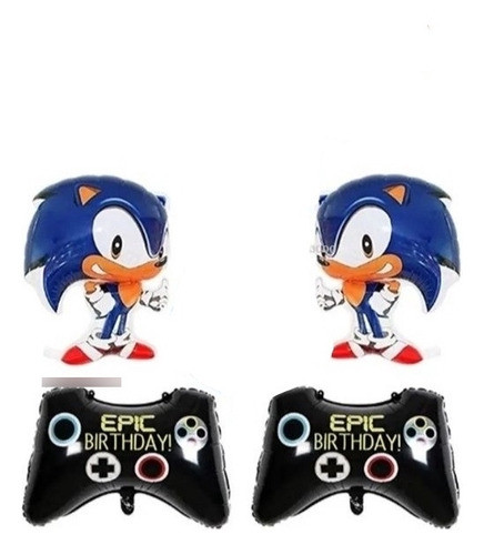 Kit Globo Sonic  Grande / Joystick  Globos( Leer) 0