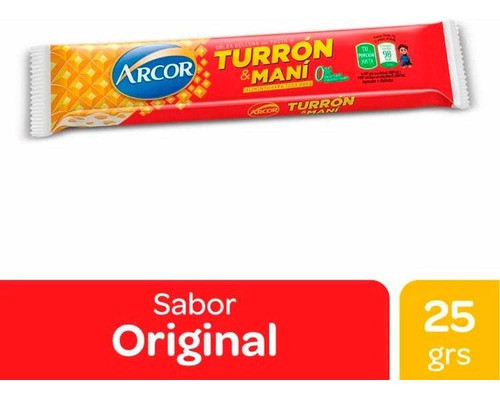 Pack X 6 Unid. Turron   25 Gr Arcor Turrones Y Confi Pro 0