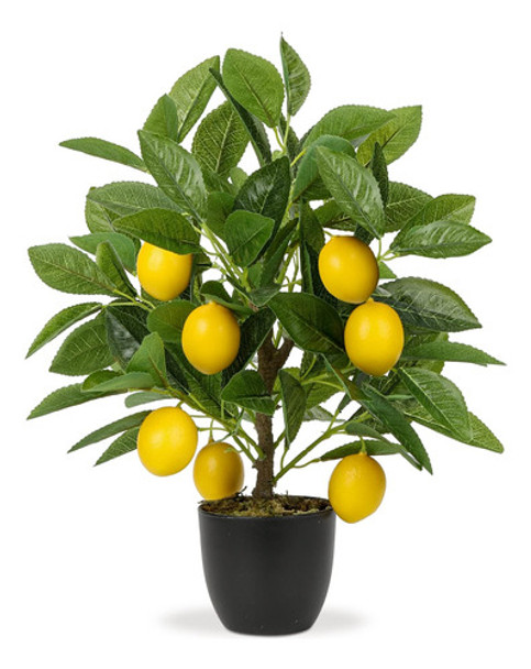 Plantas Artificiales Maceta 15.7 Pulgadas, Árbol Limón Árbol 0