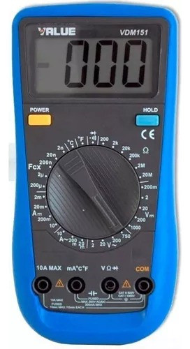 Tester Multimetro Capacimetro Termometro Value Vdm151 Ghg 0