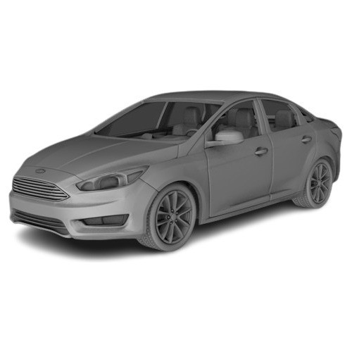 Maqueta Auto Ford Focus Con Interior Imp3d Color Personaliz 0