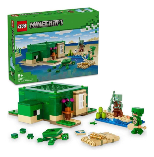 Lego Minecraft La Casa Tortuga De La Playa  Guerrero 21254 0