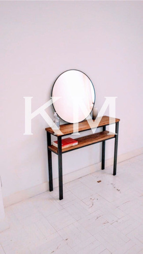 Mesa De Arrime Recibidor Estilo Industrial 0