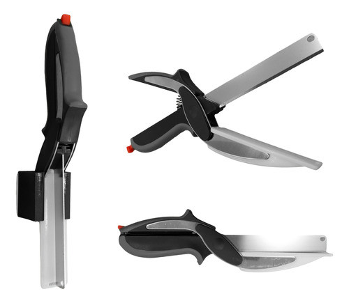 Tijera Cocina Muy Filosa Corta Vegetales Frutas Con Trabita 0