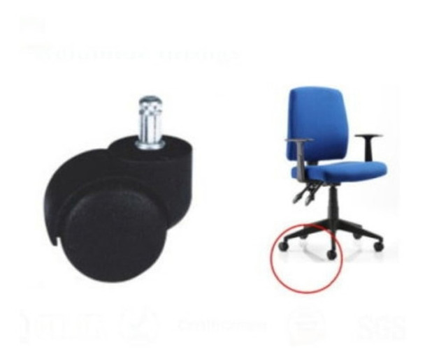 Ruedas Silla Oficina - Pack  Unidades!!! 0