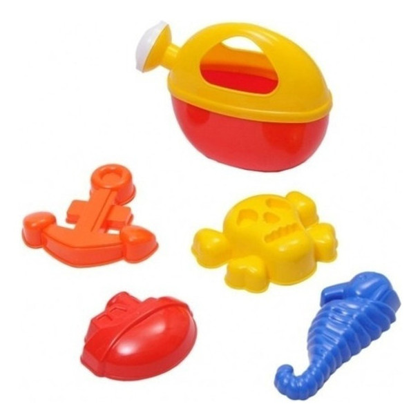 Set Juguete Para Playa Regadera 5 Accesorios Plastico 0