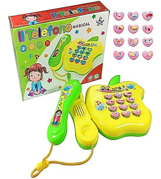 Teléfono Didáctico Con Sonido Y Luz Juguete 0