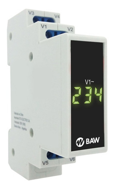 Voltímetro Digital Monofásico Baw - Vmd500ca3 - Verde 0