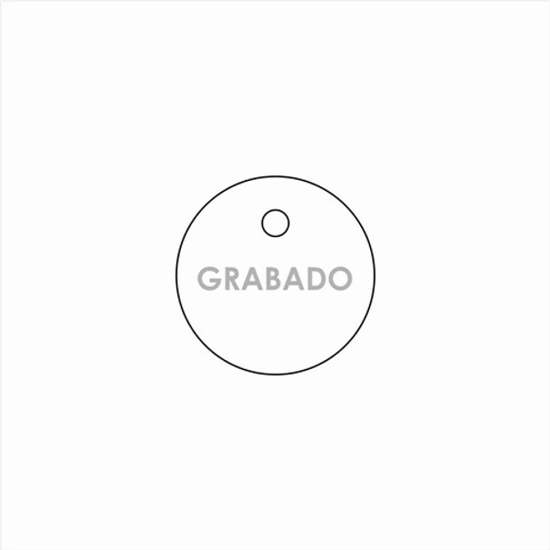 100 Etiquetas Redondas 2cm En Acrilico 2mm Grabado Laser 0